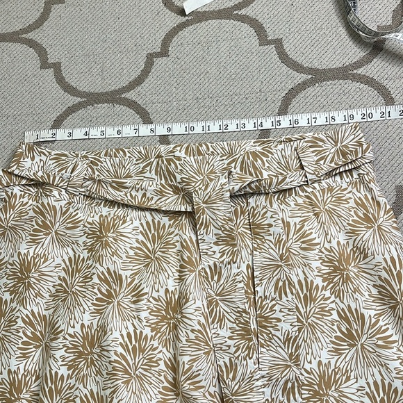Lands' End Floral Brown and Cream A-line Skirt Knee-Length Casual size 16W - Picture 10 of 11